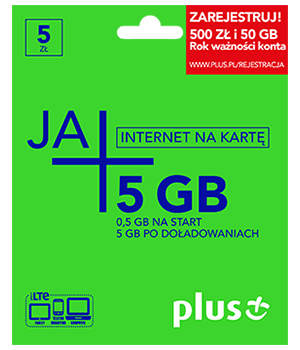 Ja + internet na karte